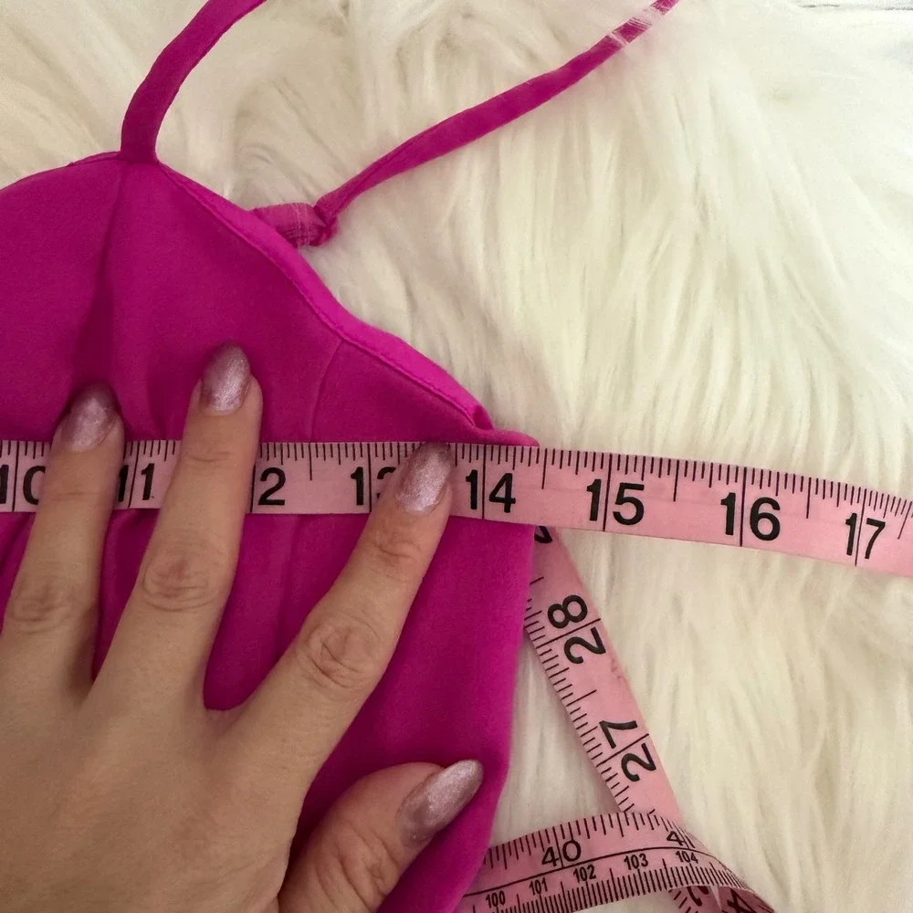 BEBE - Pink Fit & Flare Sundress - Picture 7 of 9